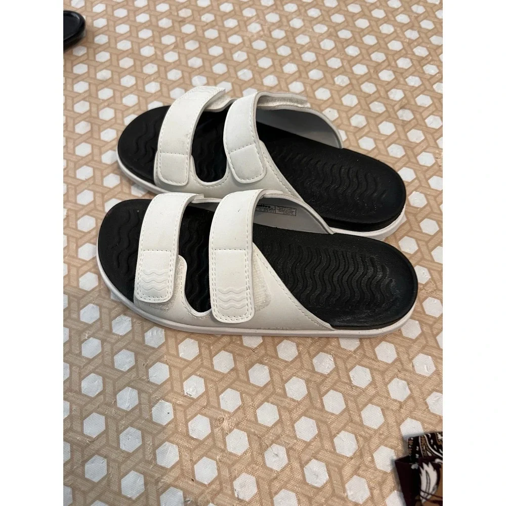 Native White Slides Size C13 Girls Kids